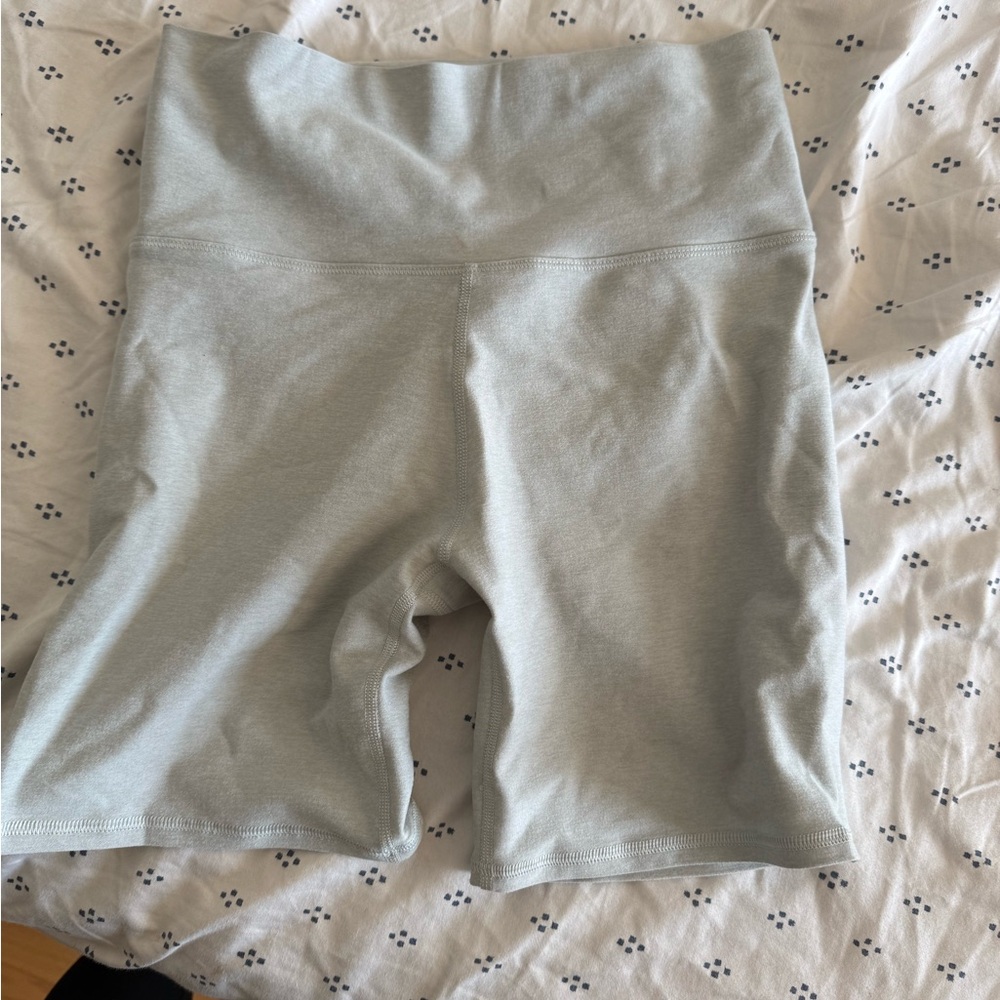 Women's Light Gray High-Waisted Shorts